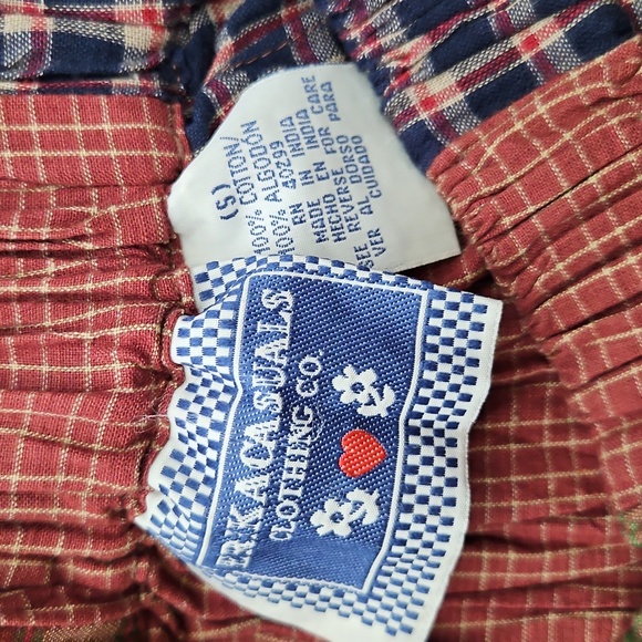 Vintage Erika Casuals Clothing Co Plaid Patchwork Maxi Skirt - Picture 4 of 4